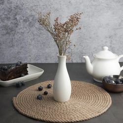 Ваза для цветов h14,3 см d 5,8 см белая фарфор   Noble [1]