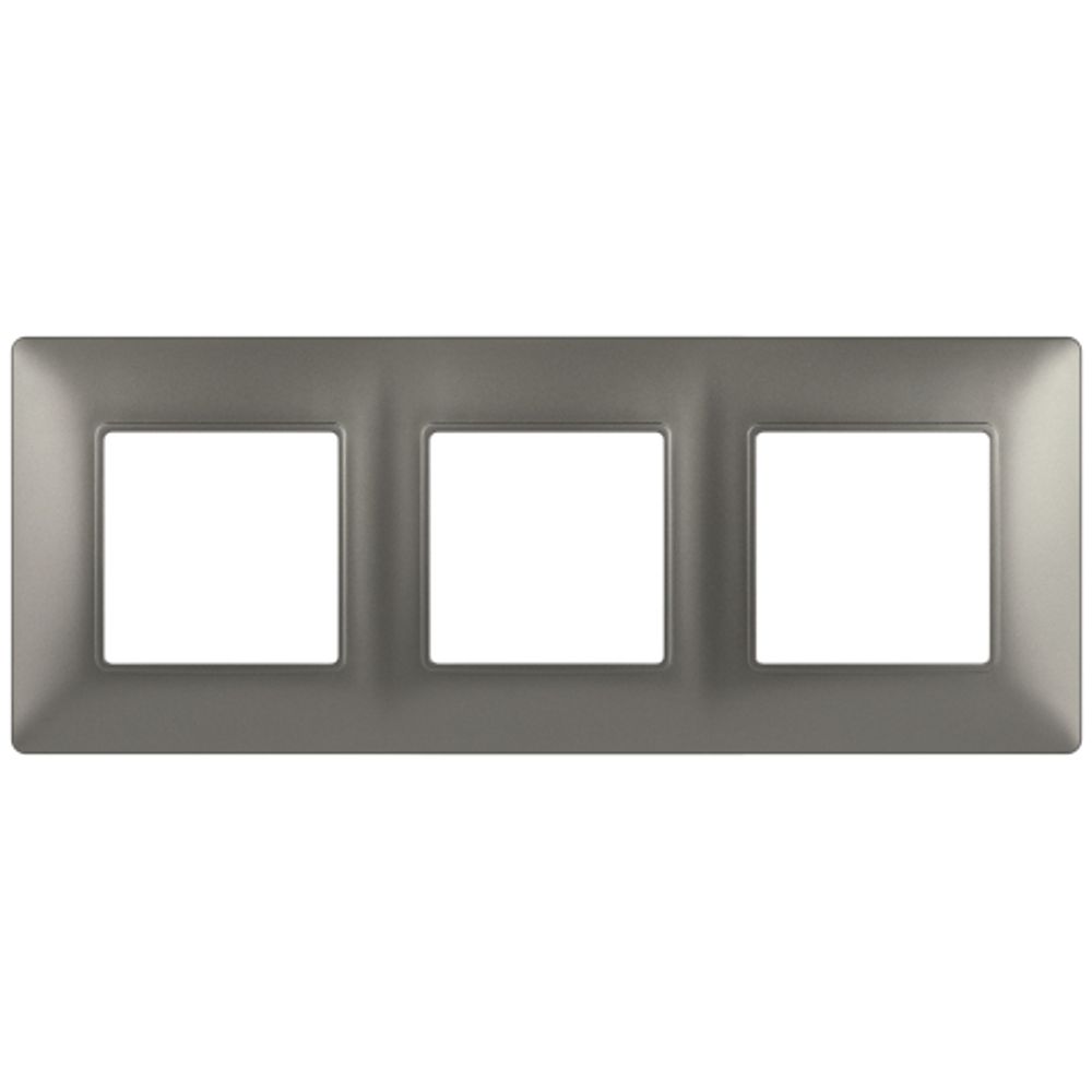 Рамка для розеток и выключателей ЭРА Elegance 14-5003-16 на 3 поста, титан