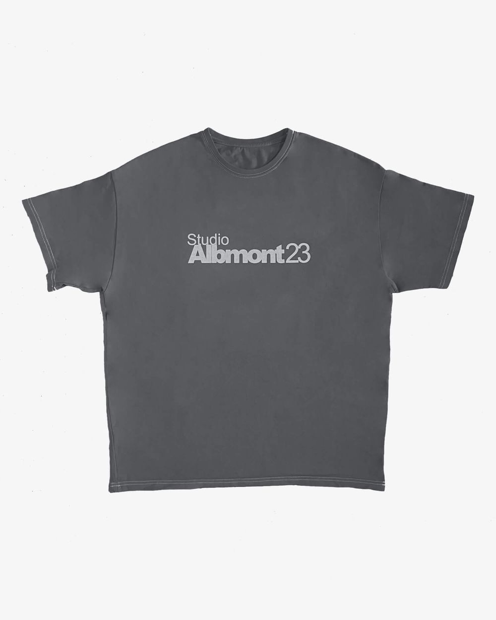 Футболка Albmont Logo 95 in Ash Grey серый