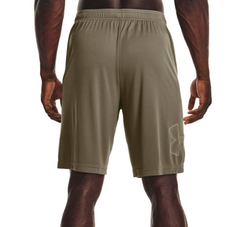 Мужские шорты теннисные Under Armour Men's UA Tech Graphic Shorts - tent/khaki gray