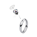 Шарм Qudo Bottone crystal aurora boreale 630135 BW/S