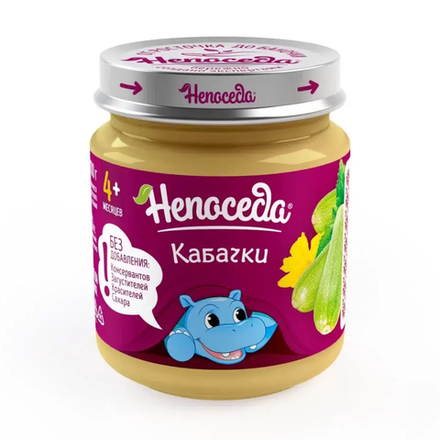 Пюре Непоседа из кабачков с 4 месяцев 95 гр