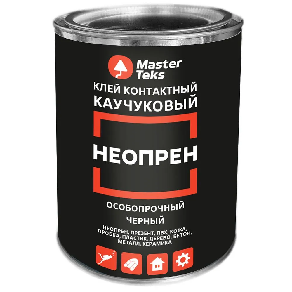 КЛЕЙ КОНТАКТНЫЙ КАУЧУКОВЫЙ MASTERTEKS НЕОПРЕН 0,94 (БАНКА)