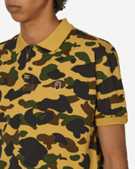 A Bathing Ape Рубашка Поло One Point One Point С Камуфляжной Головой 1St, Желтая