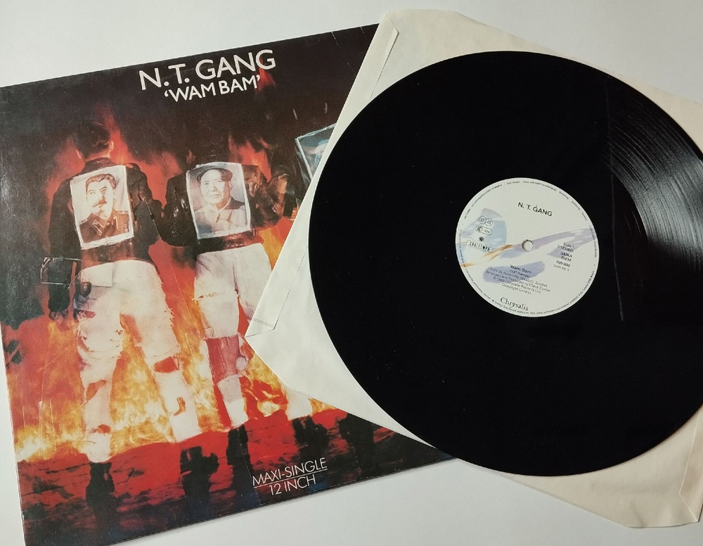 Винтажная виниловая пластинка LP N.T. Gang Wam Bam (Germany 1988) 45 RPM Maxi Single