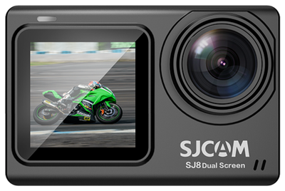Экшн-камера SJCAM SJ8 DUAL-SCREEN, 12МП, 1200 мА·ч, черный