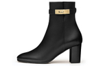 HERMES Saint Germain Ankle Boots Women"s Black