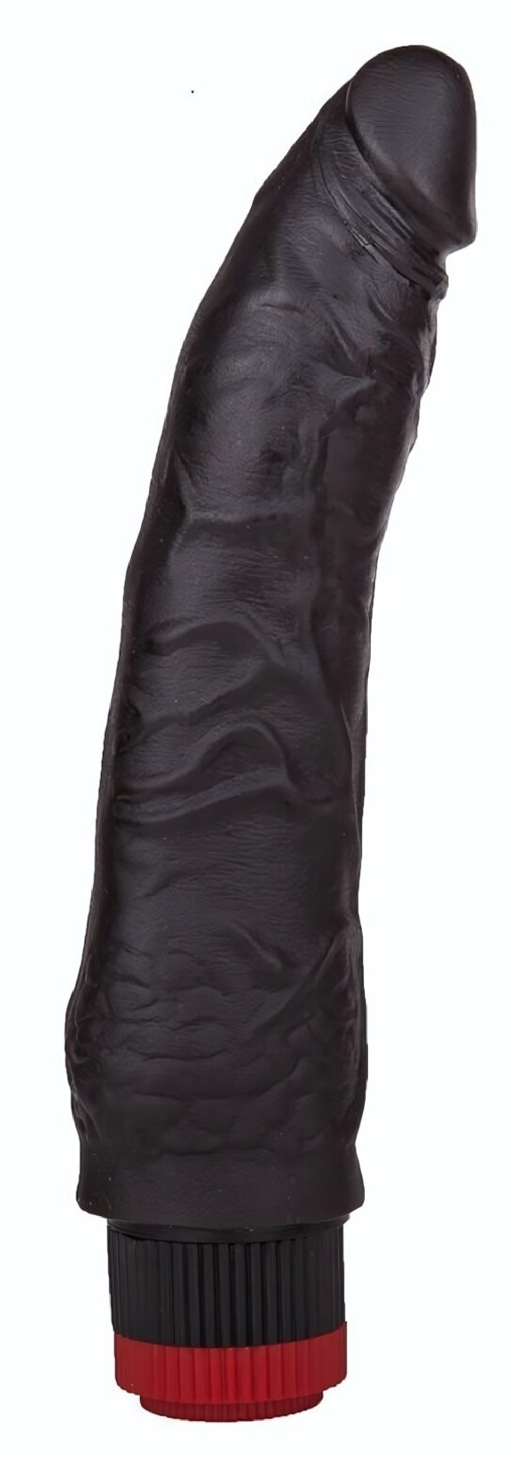 Чёрный вибратор-реалистик без мошонки - 17,5 см. (Цвет: черный)