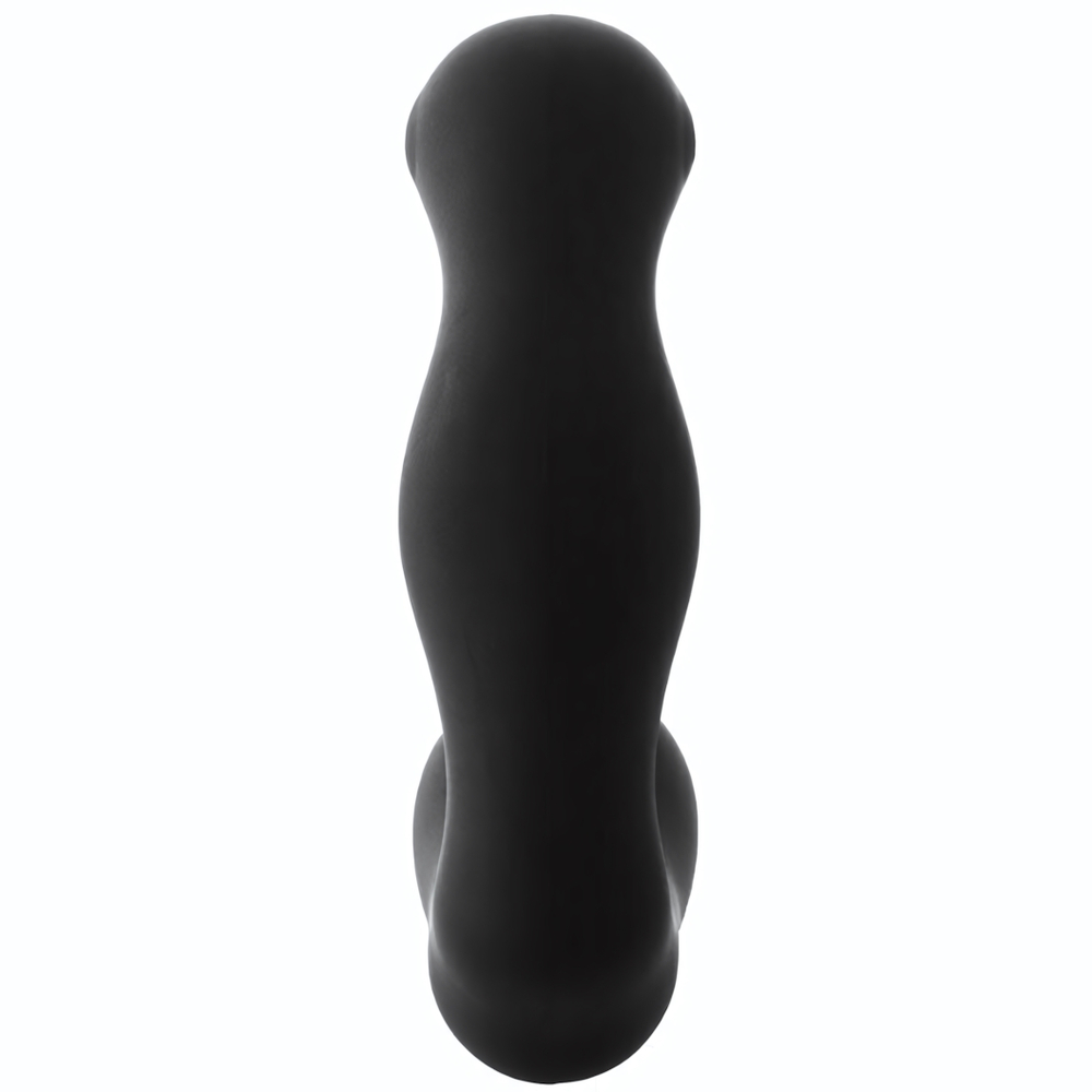Черный вибромассажер простаты FantASStic Vibrating Prostate Massager - 11,3 см. (Цвет: черный)