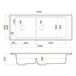 Кухонная мойка Omoikiri Sintesi Pro 114-2-U/I-WG