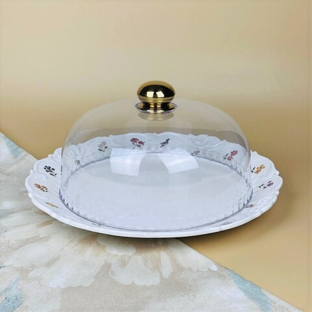 Lenardi 109-223 Блюдо 34х17см с крышкой КРОКУС в под.уп.(х8)Фарфор