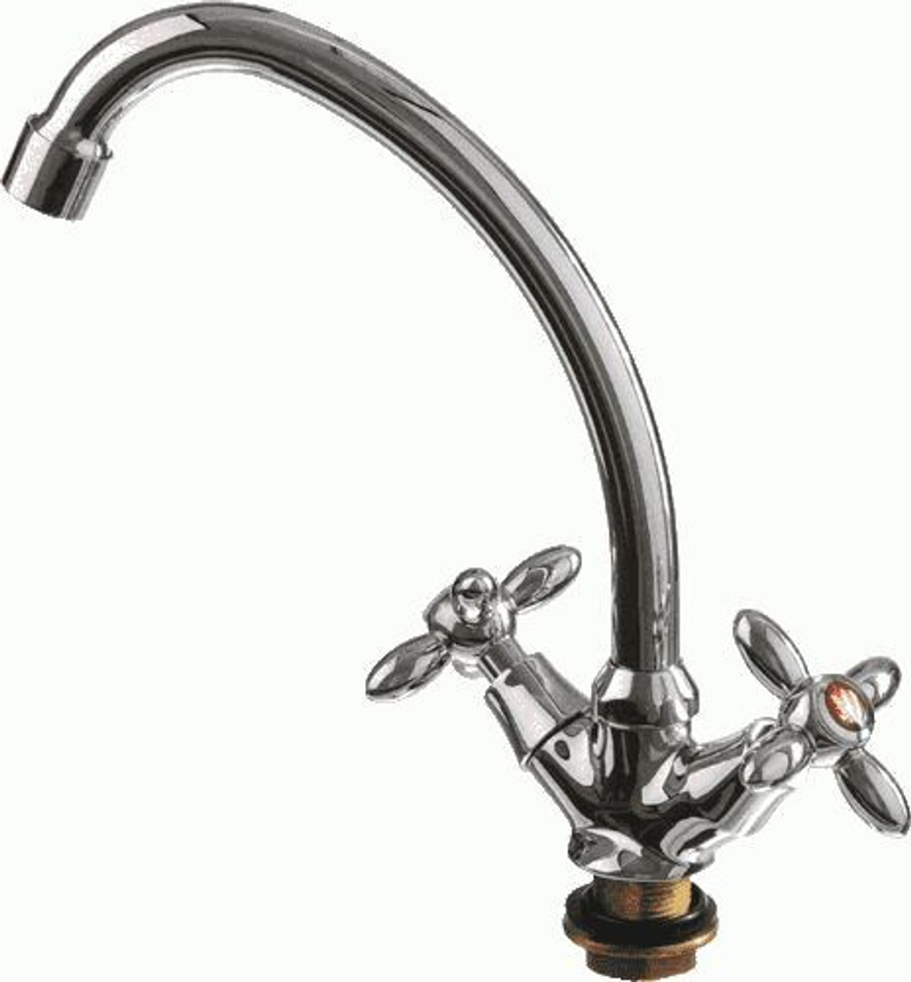 смеситель кухня LEDEME керамика  гайка  L5927