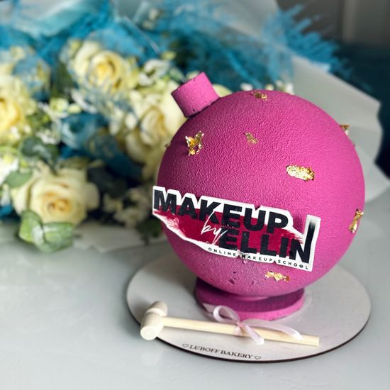 Шоу-торт бомба с логотипом корпоративный