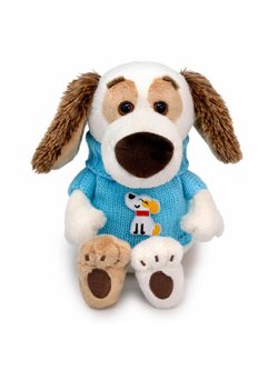 Мягкая игрушка Бартоломей Baby в вязаном жилете 20см