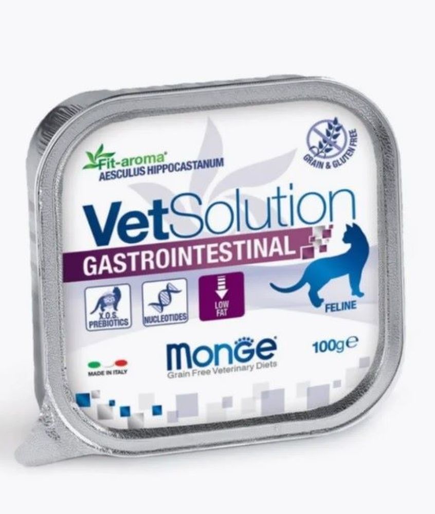 Monge VetSolution Cat Gastrointestinal влажная диета для кошек Гастроинтестинал 100 г
