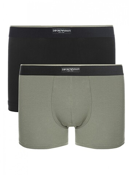 Комплект трусов-боксеров мужских Mens Knit 2-Pack Trunk EMPORIO ARMANI