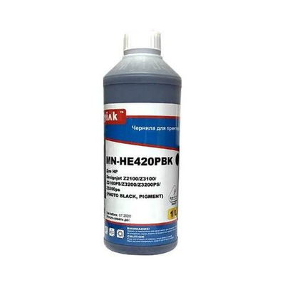 Чернила MyInk HE420PBK для HP (70) C9449A, DesignJet Z2100, Z3100, Z3200, Z5200, Z5400 (1л, Pigment) Photo black