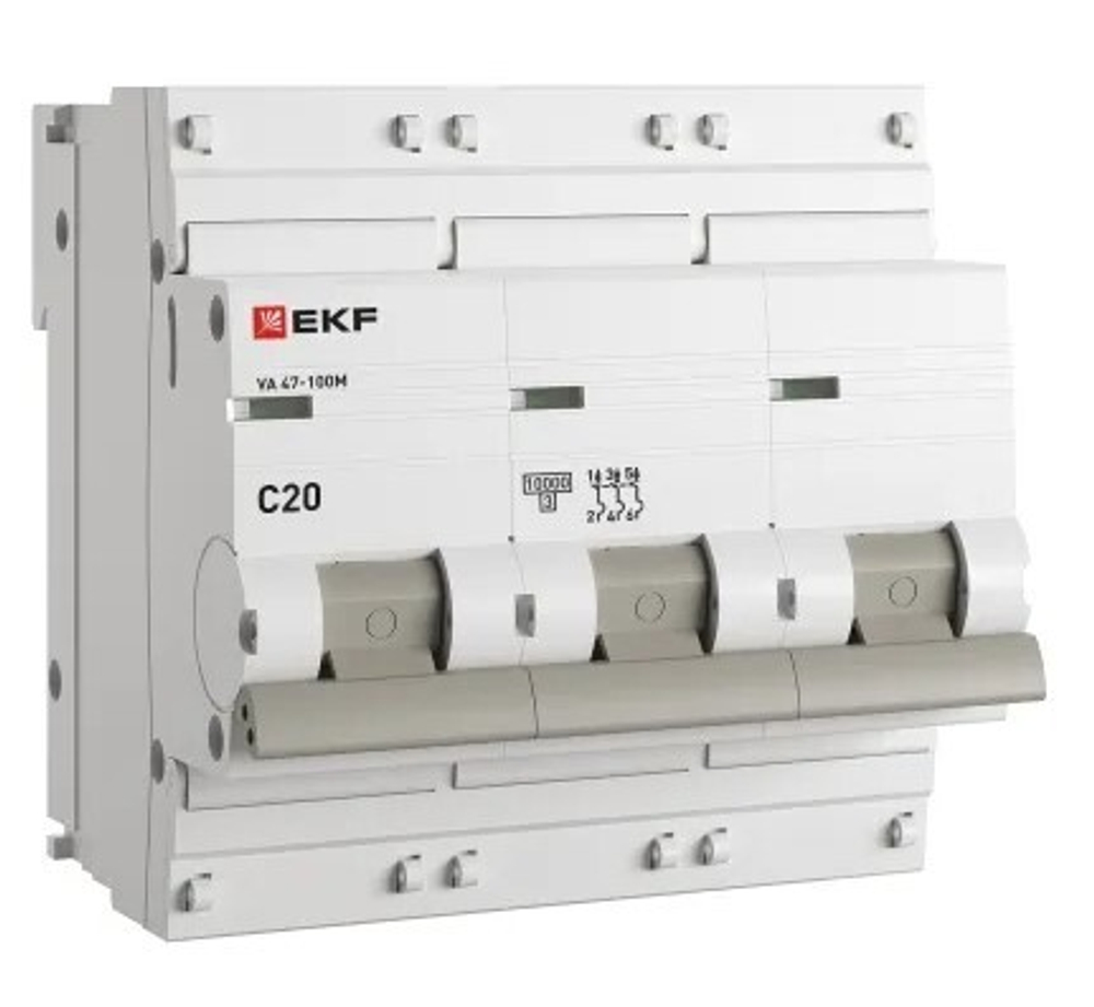 Автоматический выключатель  EKF mcb47100m-3-20C-pro