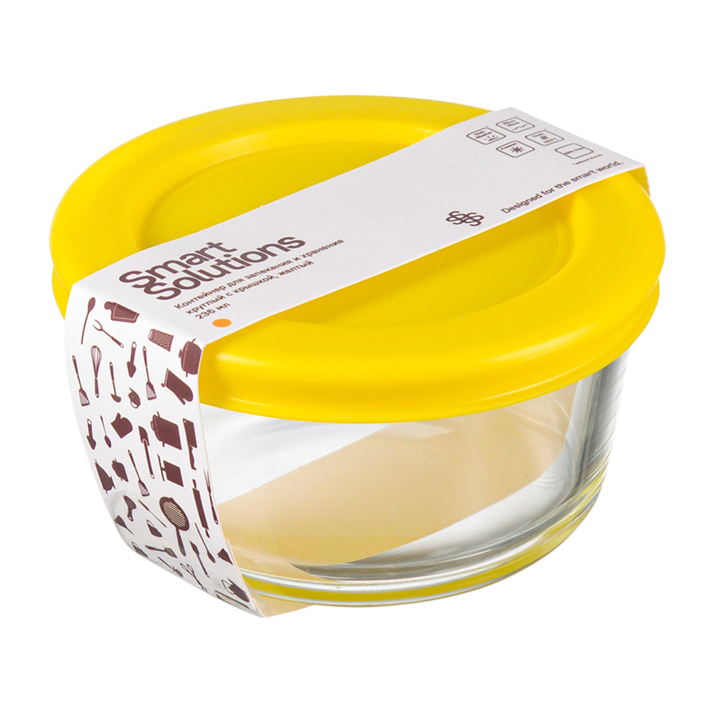 Контейнер для запекания и хранения 236мл Smart Solutions желтый
