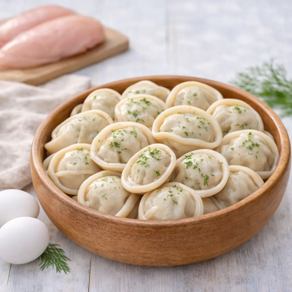 Фотография Пельмени куриные диетические / 500 г купить в магазине Афлора