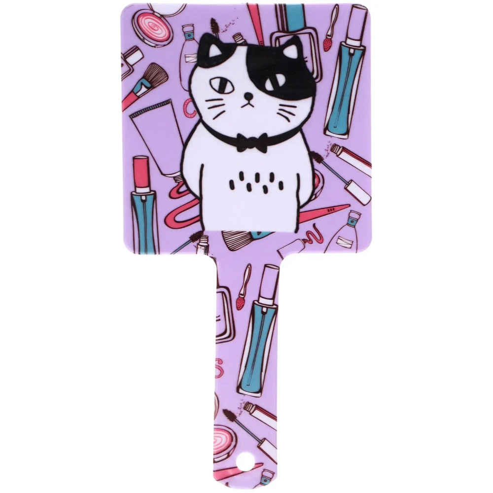 Зеркало косметическое «Коллекция ИМАНИ - КОТИКИ», микс 4 дизайна, 23,4*12см (PVC подвес)