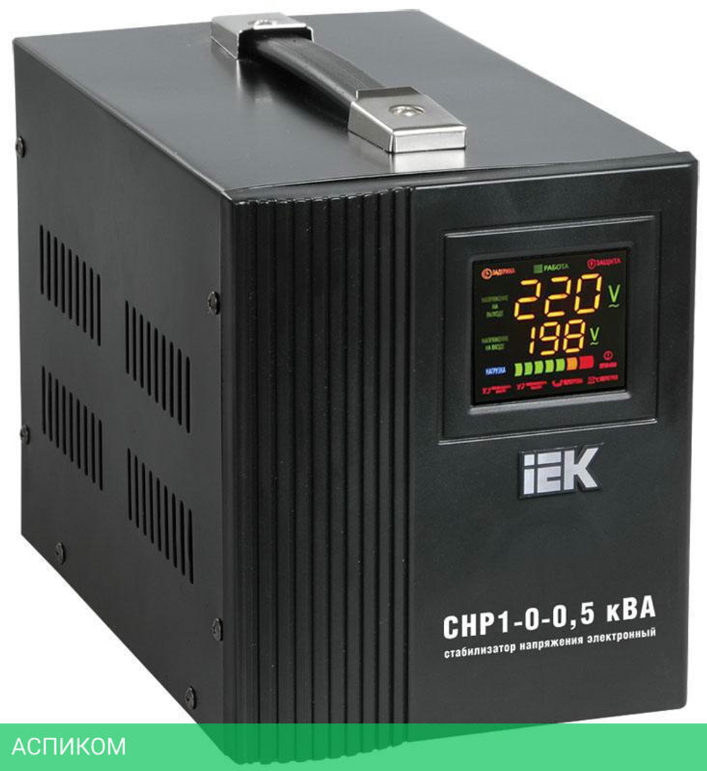 Стабилизатор напряжения IEK Home 0,5 кВА (СНР1-0-0,5)