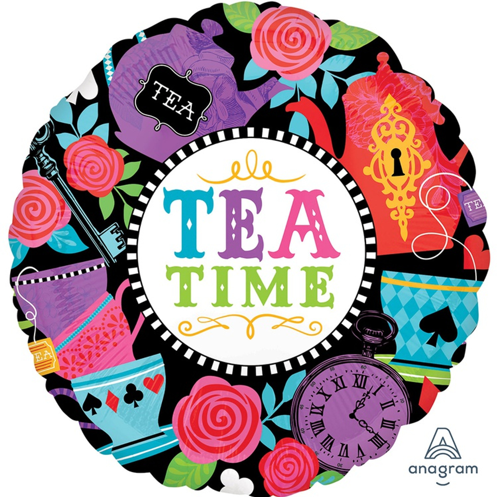 Шар Фольгированный Безумное чаепитие (Ассорти)