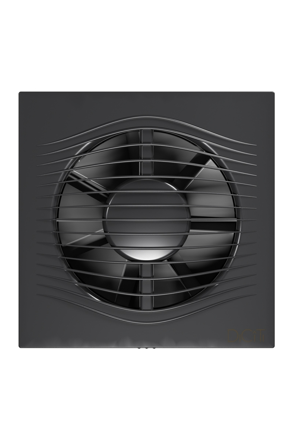 Вентилятор накладной SLIM D125 обр.клапан Dark gray metal DICITI