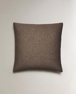 ZARA HOME ХЛОПКОВАЯ НАВОЛОЧКА, КОРИЧНЕВЫЙ