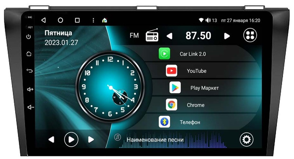 Магнитола для Mazda 3 2003-2009 - Vaycar VA41-0161 на Android 13, 8-ядер, 2Гб-32Гб, 4G SIM-слот