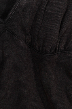 H&M - Glenn Martens Топ без рукавов в рубчик, черный