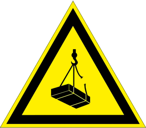 W06 "Опасно. Возможно падение груза"