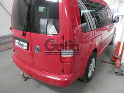 Фаркоп оцинкованный Galia V067C для Volkswagen Caddy 2004-(паспорт и сертификат в комплекте)(без электрики)