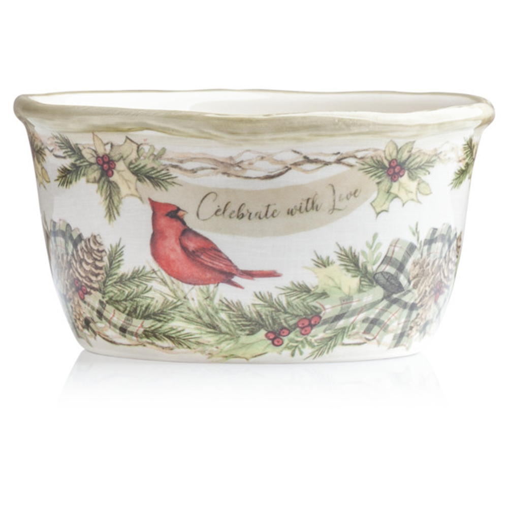 Салатник индивидуальный Certified Int. Плющ и остролист Кардинал 13см