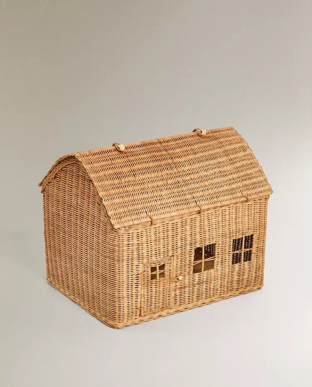 ZARA HOME КОРЗИНА ДЛЯ ХРАНЕНИЯ ДЕТСКИХ ИГРУШЕК, СВЕТЛО-БЕЖЕВЫЙ