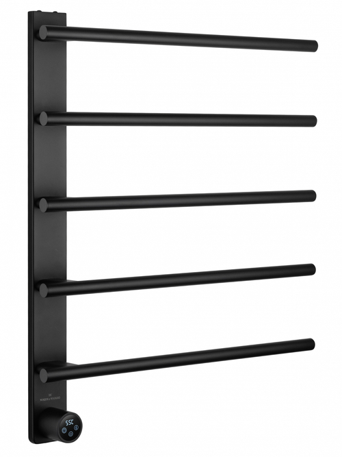 Полотенцесушитель электрический WONZON & WOGHAND NÜRNBERG, Черный матовый (WW-AL345-MB)