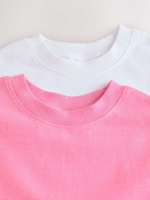 Футболка для девочки Next E65-345, 2 шт., Белый, Розовый