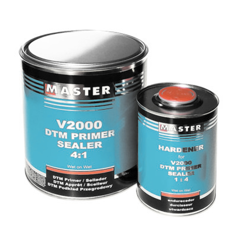 MASTER PRIMER DTM V2000 Грунт антикоррозионный 4:1 «мокрым по мокрому» серый (3,6 л.) + отв 0,9л