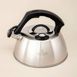 Чайник 2,8л нерж со свистком, индукция, встроенный термометр