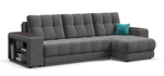 Угловой диван Босс ХЛ Рогожка Мальмо серый
