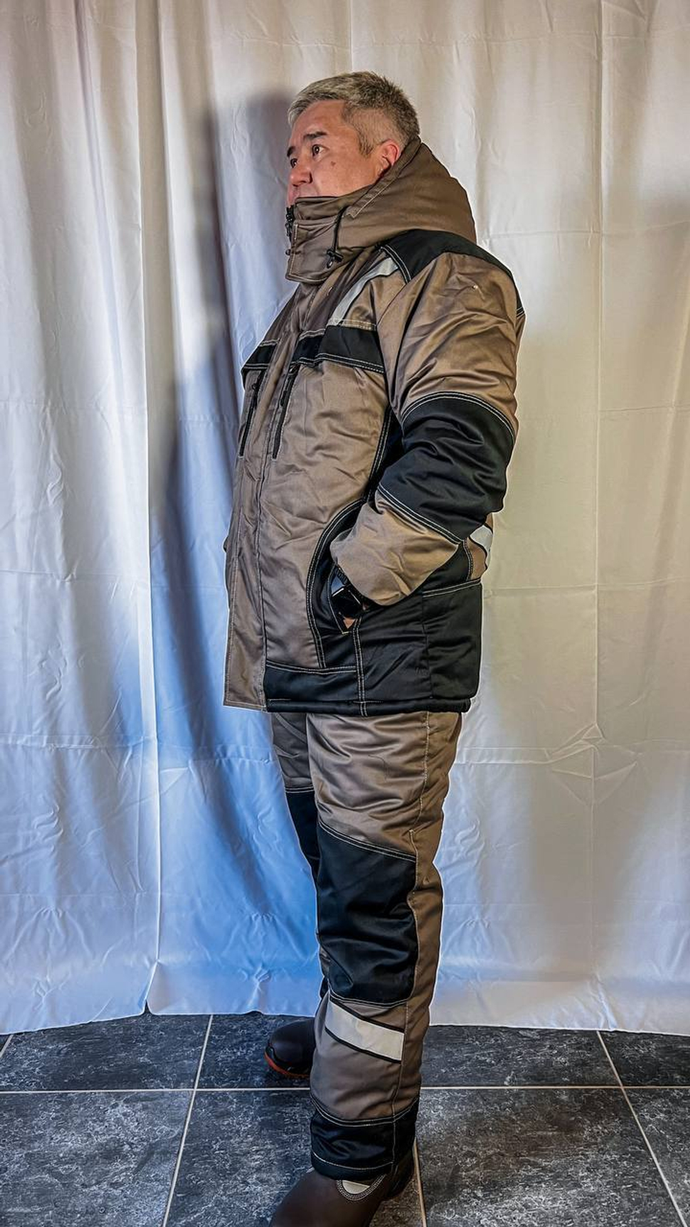 Костюм зимний "Восток" кофейный (UZ)