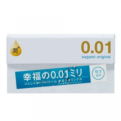 Презервативы Sagami Original 001 EXTRA LUB, 12 шт