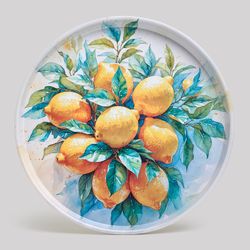 ПОДНОС СЕРВИРОВОЧНЫЙ AGNESS "CITRUS CHARM" 33*2,1 СМ