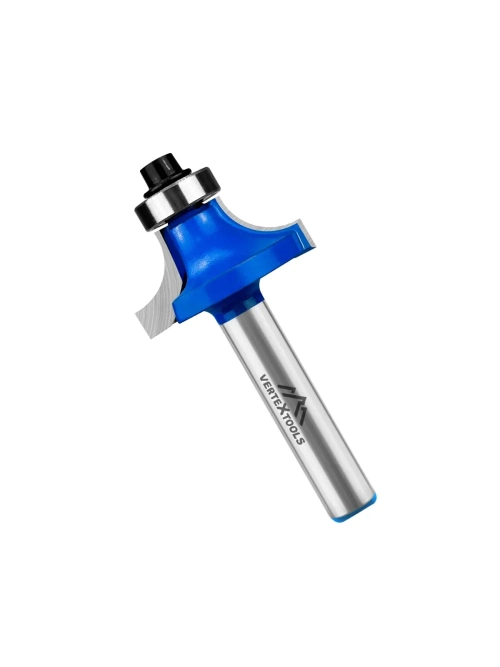 ФРЕЗА КРОМОЧНАЯ КАЛЕВОЧНАЯ С ПОДШИП 12,7мм ХВОСТ - 8мм, D-28мм, H-13мм, B-7,5мм, R-7,96мм, L-57мм