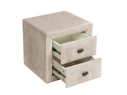 06.34-01 тумба прикроватная Гамма велюр крем