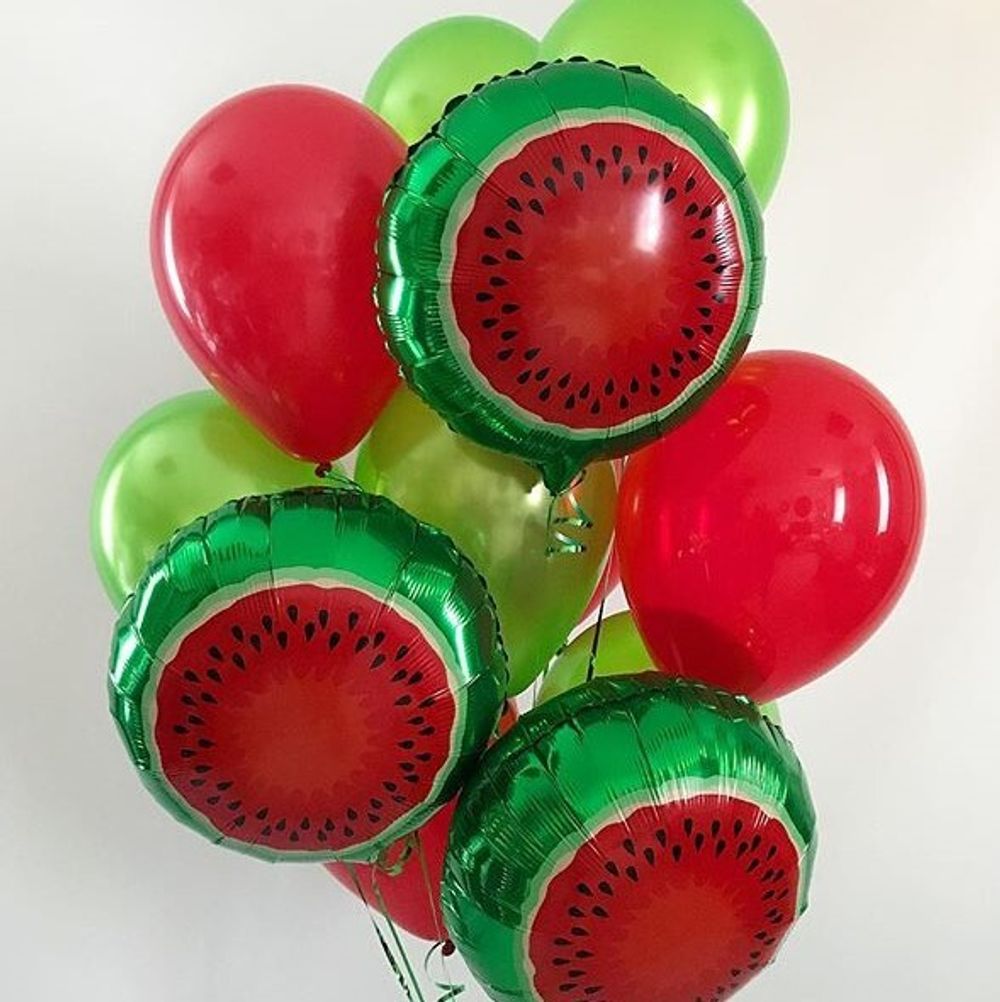 Шар (18"/46 см) Круг, Арбуз
