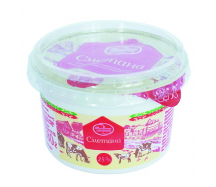 Сметана "Молочный гостинец" 25% 180г. Минск