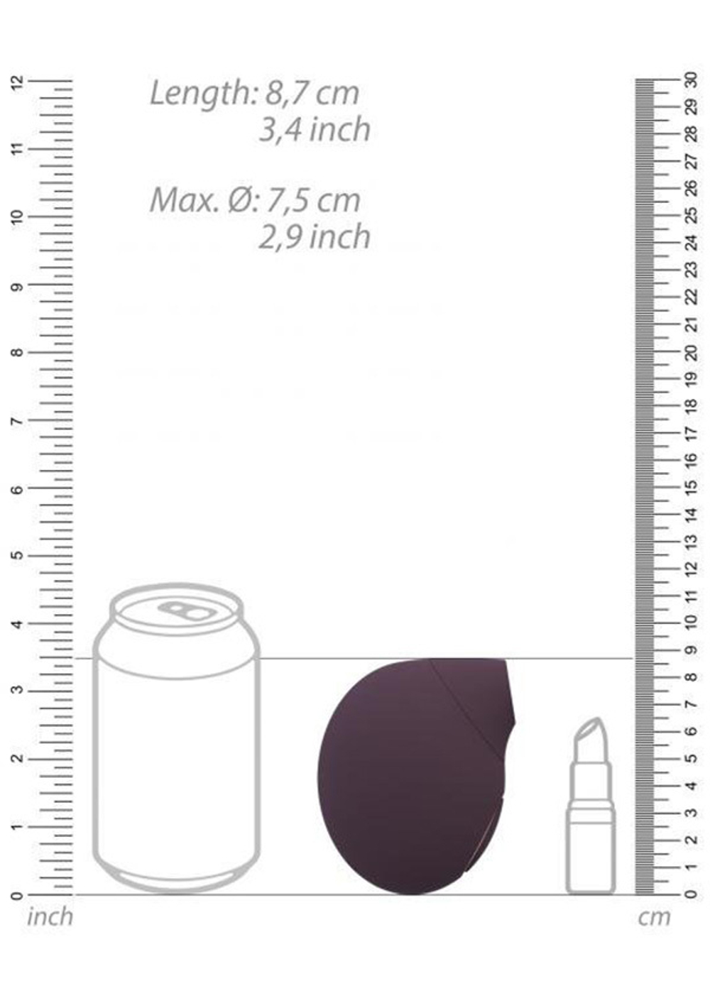 Фиолетовый вакуум-волновой клиторальный стимулятор Irresistible Seductive Purple IRR001PUR