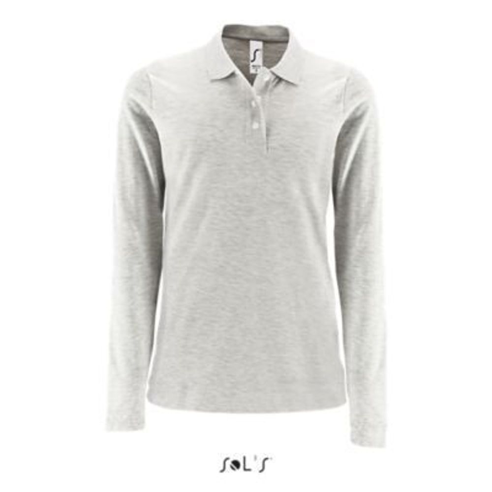 Рубашка поло с длинным рукавом Perfect, женская. Чёрный  M