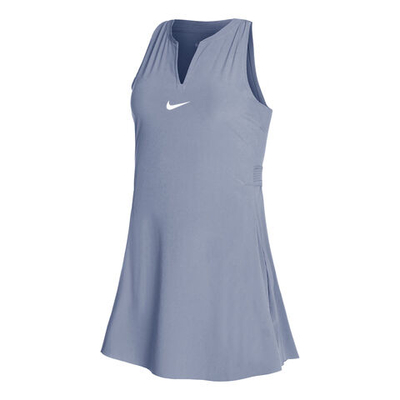 Женская теннисное платье Nike Dri-Fit Advantage Dress Women - Blue Grey